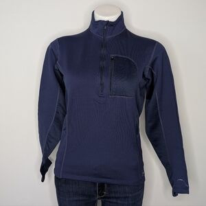 ✨3/$15 REI blue 1/2 zip long sleeve pullover top S